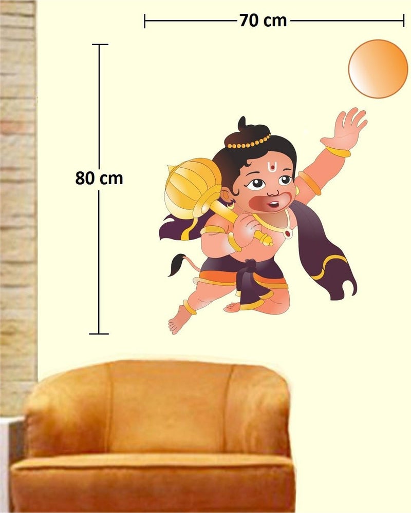 Asmi Collection Vinyl Wall Stickers Baal Hanuman - Image 3