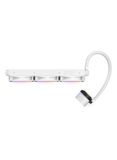 ان زد اكس تي مبرد مائي 60mm AIO Liquid مع شاشة عرض صغيرة ومراوح RGB اللون أبيض - RL-KR360-W1  - Image 2