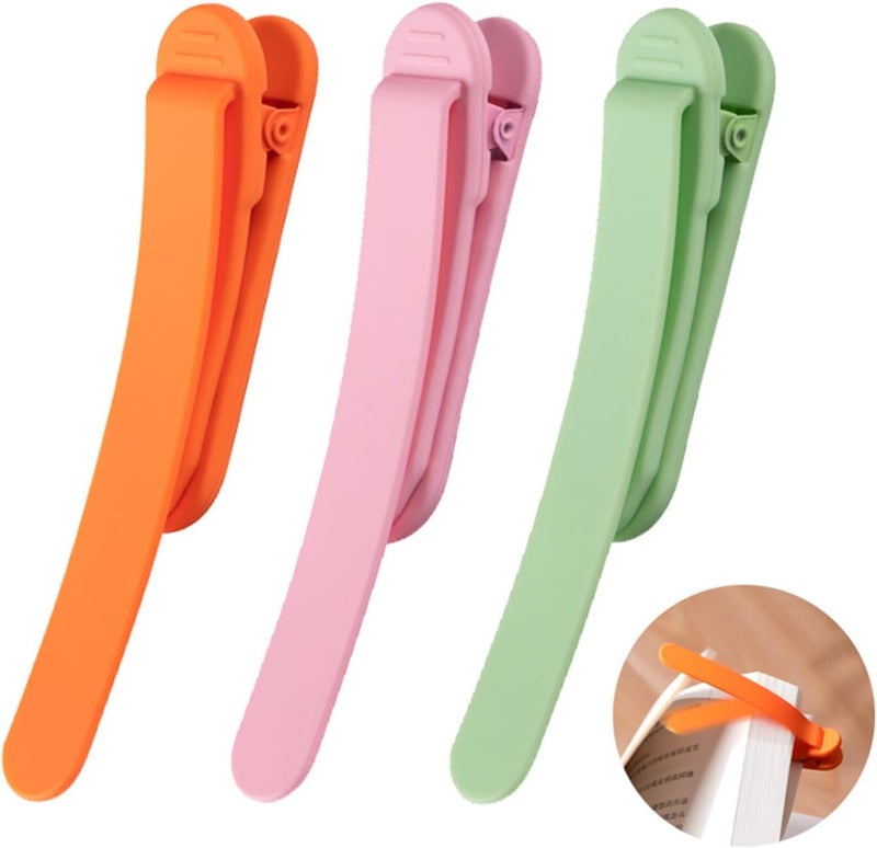 Kwinto 3Pcs Smart Silicone Bookmarks – Durable, Flexible Bookmark Clips for Women, Students, and Professionals – Ideal for Reading, Office, and School Supplies – Binder Dividers & Book Accessories - Image 1
