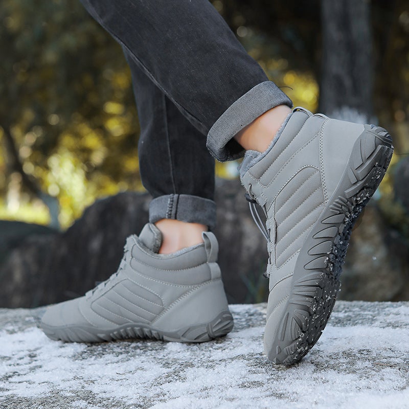 Outdoor Sports Shoes, Mountaineering Hiking Cotton Boots, Men''s and Women''s Mid-Cut Five-Finger Warm and Cold-Proof Snow Boots, Non-Slip Cotton Shoes - Image 5