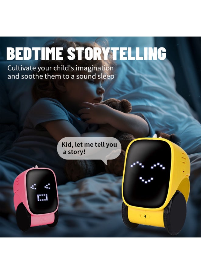 Smart Charging Robot Voice Control Dialogue Recording Induction Touch Early Education Programming Induction Toy-color:blue  - Image 3