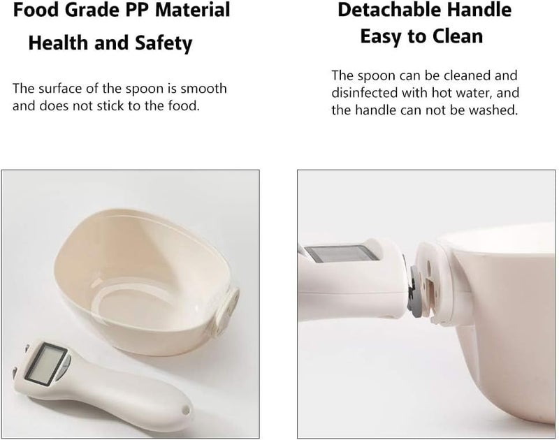 PAUL SONS Measuring Spoon, Measuring Spoons, Measurement Spoon Digital Measuring Spoon Food Dispensing Food Condiments and Dog,Cat Food for Measuring Scoop Scale (Pack of 1PC) - Image 4