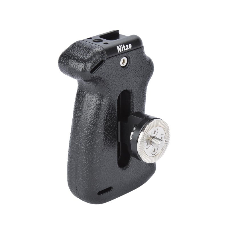 Nitze Rosette Side Handle, Camera Side Handle with Rosette for ARRI Standard, Built-in Cold Shoe and 1/4" Locating Hole, Up/Down and Left/Right Adjustable - PA22-H1 - Image 1