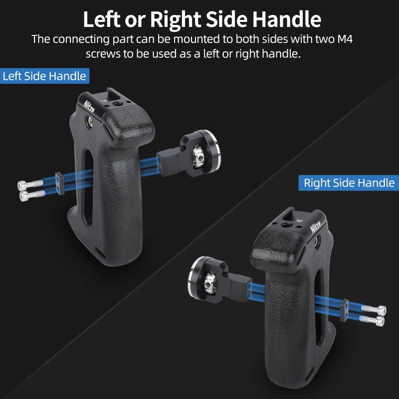 Nitze Rosette Side Handle, Camera Side Handle with Rosette for ARRI Standard, Built-in Cold Shoe and 1/4" Locating Hole, Up/Down and Left/Right Adjustable - PA22-H1 - Image 3