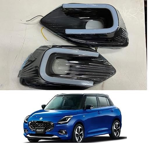 TRENDWALA Car Fog Lamp Daytime Time Running Lights DRL Maruti New Swift 2024-25 FACELIFT Onwards Front Bumper LED DRL (Set of 2 pcs - Image 5
