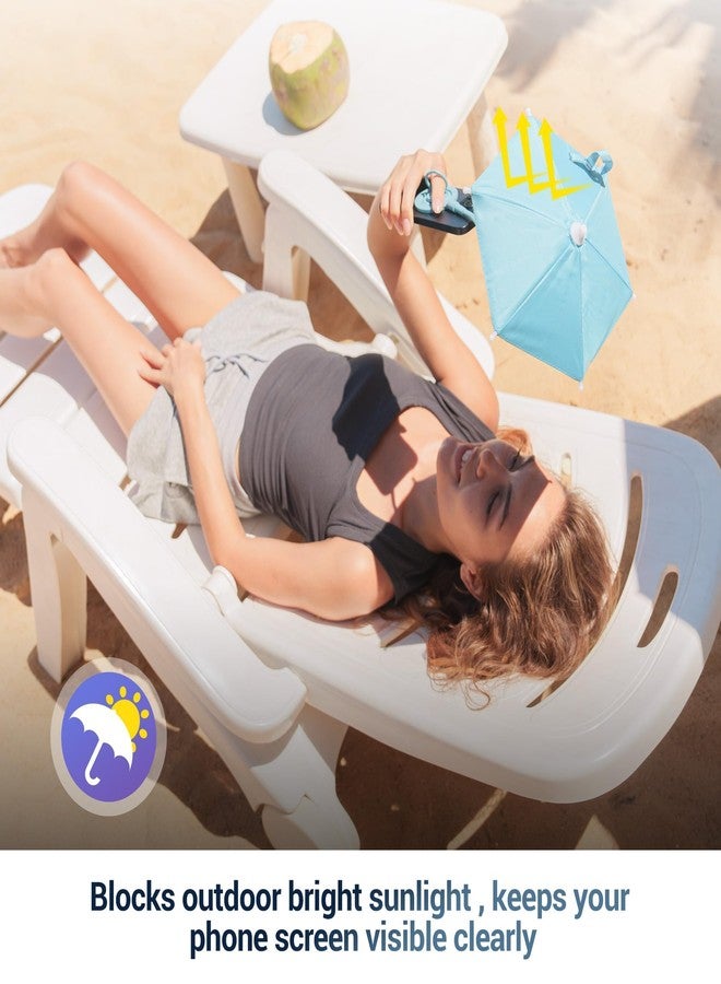 Kiorafoto Magnetic Phone Umbrella, Outdoor Phone Sunshade with Flexible Angle Design and Swivel Ring Phone Umbrella for iPhone 17 16 15 14 13 12 Pro Max Case Mag-Safe and - Image 2
