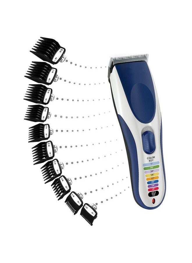 Professional Hair Clipper Guards Guides 10 Pcs Coded Cutting Guides 3170400 1/8” To 1 Fits For All Wahl Clippers(Black10 Pcs)