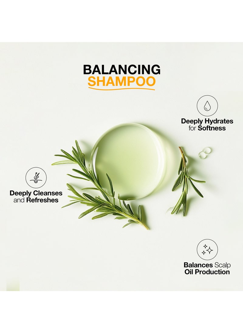 GK Hair - Balancing Shampoo (33.8 Fl Oz/1000ml) For Oily Color Treated Hair Deep Cleansing Restores pH Levels Ideal for Over-Processed and Environmentally Stressed Hair - Image 1