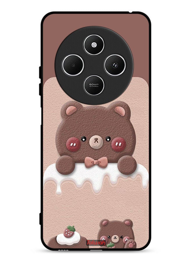 Tolwak Xiaomi Redmi 14C 4G Protective Case Cover Bear Strawberry - Image 1