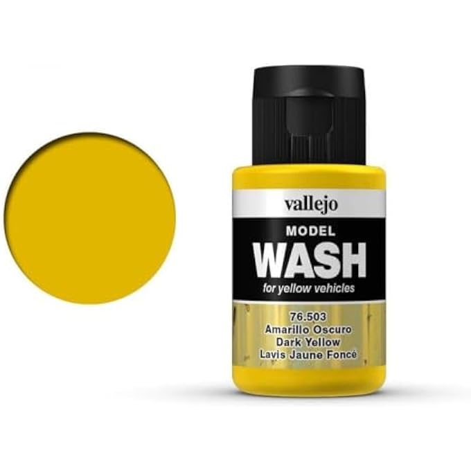 Vallejo 76.503 MODEL WASH PAINT 35 ML, DARK YELLOW - Image 4