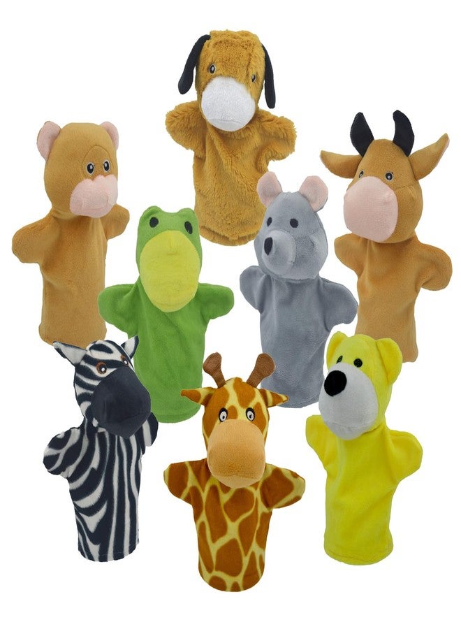 Elfactory Animal Hand Puppets for Kids - Educational Storytelling Interactive Plush Hand Puppet Set for Learning (6-8 inches) (PF2) - Image 3