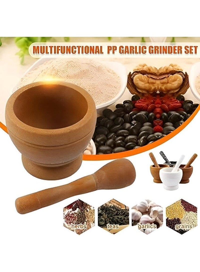 Mortar and Pestle Set, Premium Natural Grinder for Spices, Herbs, and Kitchen Use with Ergonomic Design, Perfect for Crushing, Grinding, and Mixing Ingredients - Image 2