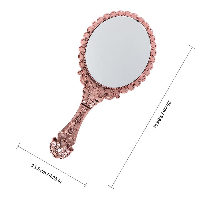 💄 مرآتان يدويتان للمكياج محمولة بتصميم ق م بلون ذه - Image 2