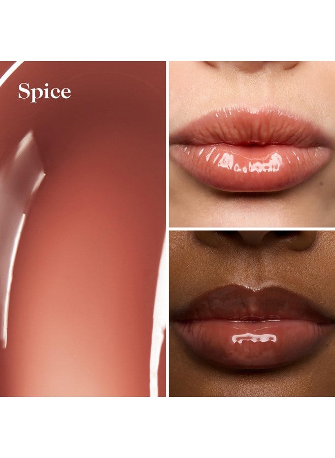goop Beauty Hydra-Barrier Gel Gloss | Hydrating Lip Gloss to Moisturize & Plump Lips | Hyaluronic Acid & Vitamin E | Spice - Sheer Cocoa | 0.13 oz - Image 2