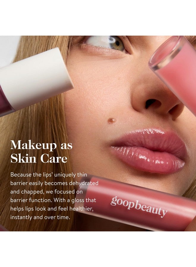 goop Beauty Hydra-Barrier Gel Gloss | Hydrating Lip Gloss to Moisturize & Plump Lips | Hyaluronic Acid & Vitamin E | Spice - Sheer Cocoa | 0.13 oz - Image 3