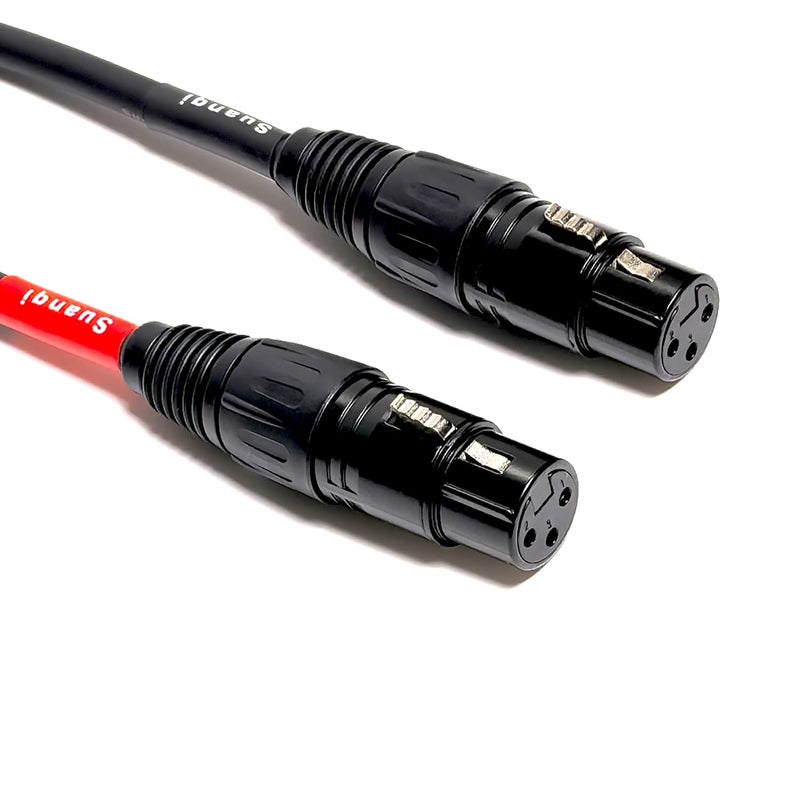 كابل محول من XLR أنثى إلى 1/4 بوصة TRS أنثى، بطول 6 بوصات، عبوة من 2 - Image 4