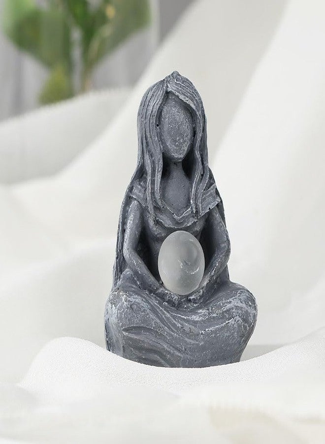 Ximimark Moon Goddess Statue, Resin Crafts Ornaments, Desktop Decor, Modern, Gray - Image 5