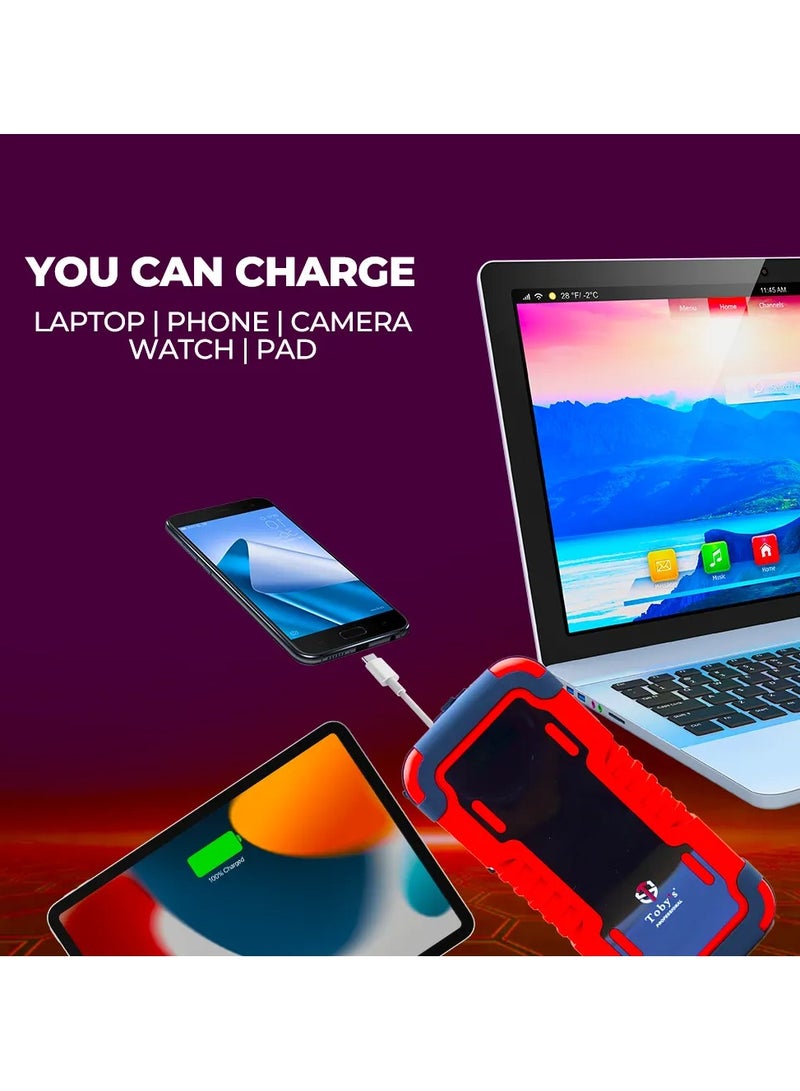 Toby's Jump Starter For Cars 8000mAh And 29.2WH Power Bank For Electronic Devices  - Image 2