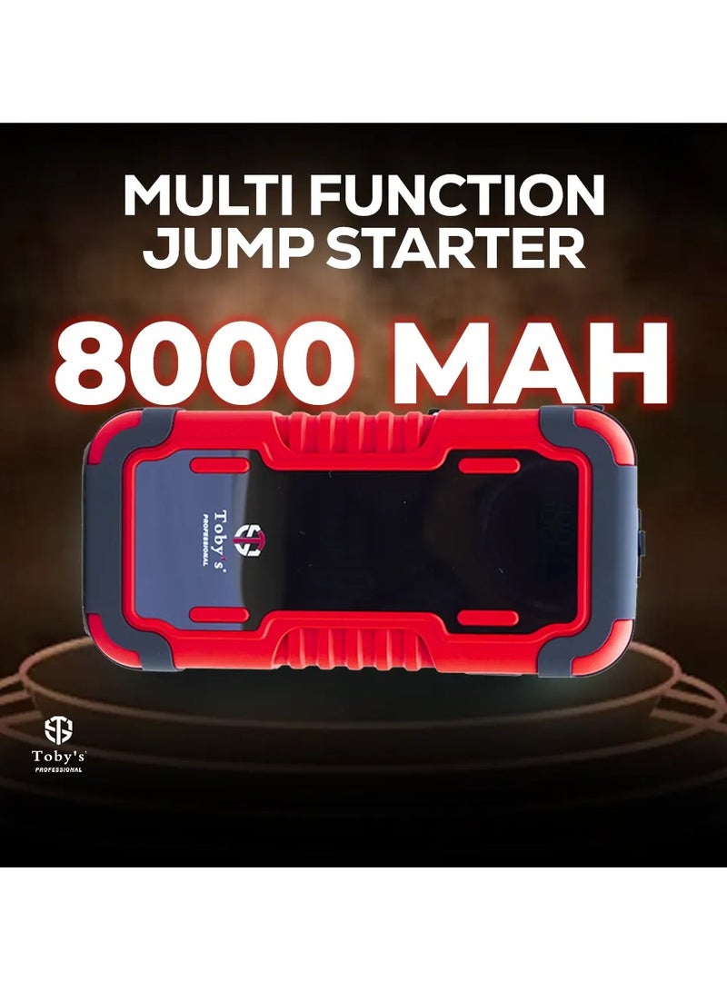 Toby's Jump Starter For Cars 8000mAh And 29.2WH Power Bank For Electronic Devices  - Image 4