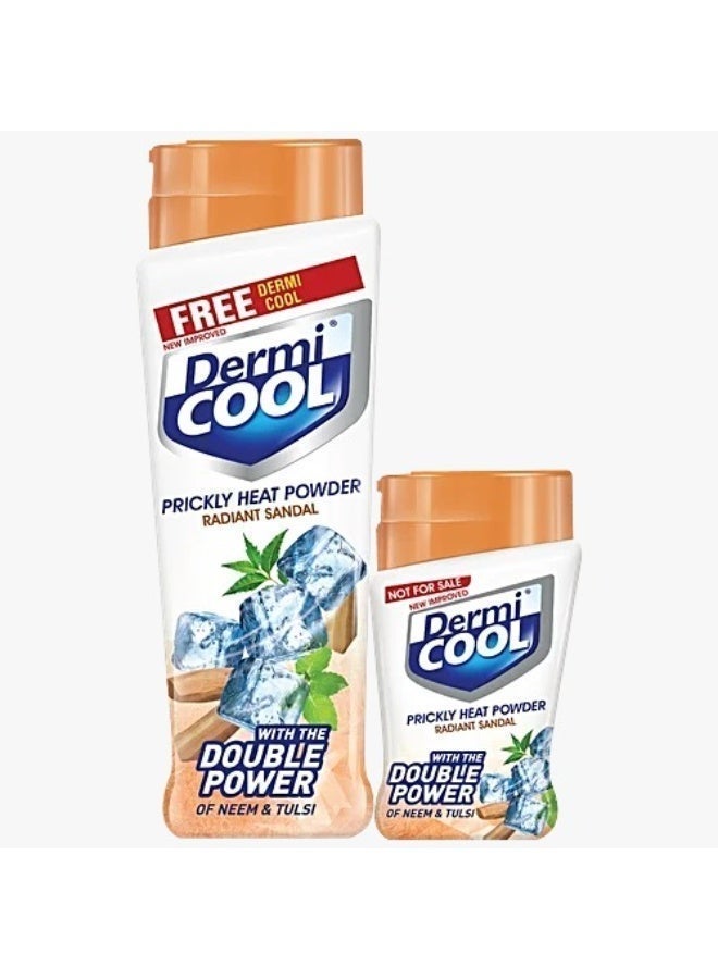 Dermicool Dermi Cool Prickly Heat Powder Radiant Sandal, 150 g (Dermicool 60g free) - Image 1