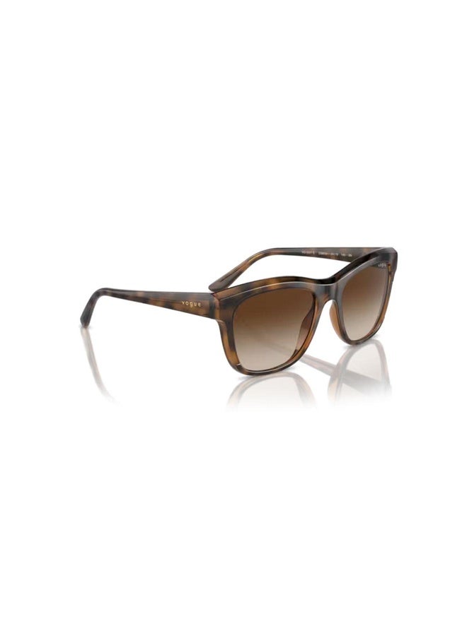 Vogue Woman PILLOW  SUNGLASSES- VO 5557S - lense size:54mm - TOP DARK HAVANA/LIGHT BROWN  - Image 4