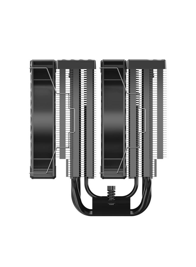 Valkyrie Dq125 Argb Black Vk Cpu Air Cooler Dual Tower Reverse Gravity 6 Heatpipe Direct Touch Supports Lga1700/1851 Am5 Argb Lighting - Image 4