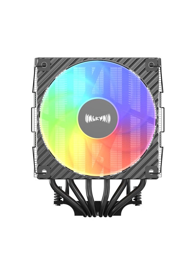 Valkyrie Dq125 Argb Black Vk Cpu Air Cooler Dual Tower Reverse Gravity 6 Heatpipe Direct Touch Supports Lga1700/1851 Am5 Argb Lighting - Image 3