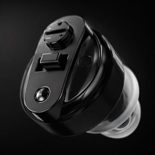 Aika CIC Wireless Rechargeable Hearing Aids for Old Age and Seniors with Digital Display, Noise Reduction, and 30-Hour Battery Life (Black, Manual, 1 Year Warranty, Free Dry Kit) - Image 4