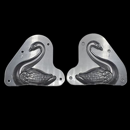 TUKE Big Size 3D Swan Chocolate Mold 5.68 x 5.16 x 1.88" Crystal Jelly Candy Mould with 3 Clips Candy Cake Decoration Desserts Fondant Model DIY Home Baking Pastry Tool - Image 3