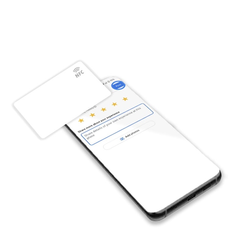 Tinydabba 5 قطع بطاقات NFC مع NTAG | PVC أبيض فارغ قابل للطباعة | طباعة UV أو حرارية فقط | مجموعة من 5 بطاقات NFC - Image 3