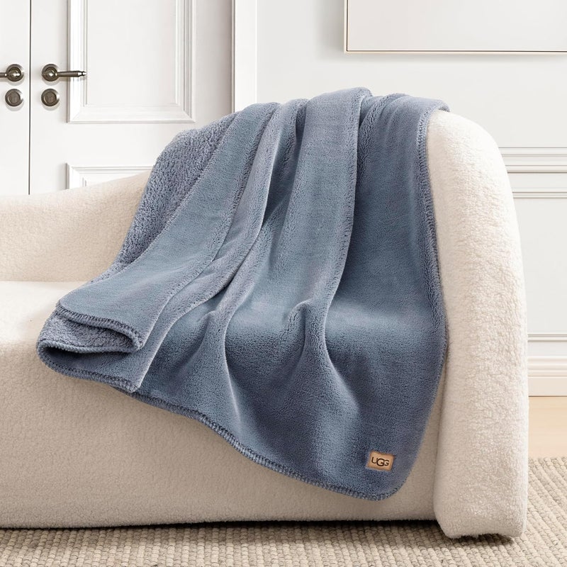 UGG - Whitecap – Plush Throw Blanket for Couch or Bed – Comfortable, Cozy Home Décor – Soft and Luxurious Blanket for Living Room or Bedroom - 50” x 70” – Night Sky - Image 2