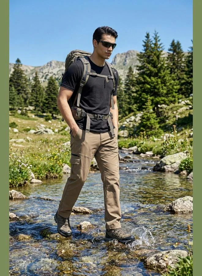 Buratti  Buratti Regular Fit Normal Waist Pocket Detail Trekking and Courier Trousers Men's TROUSERS 693150 for Men | Best Price UAE