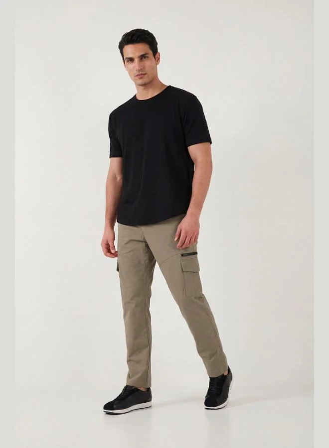 Buratti  Buratti Regular Fit Normal Waist Pocket Detail Trekking and Courier Trousers Men's TROUSERS 693150 for Men | Best Price UAE