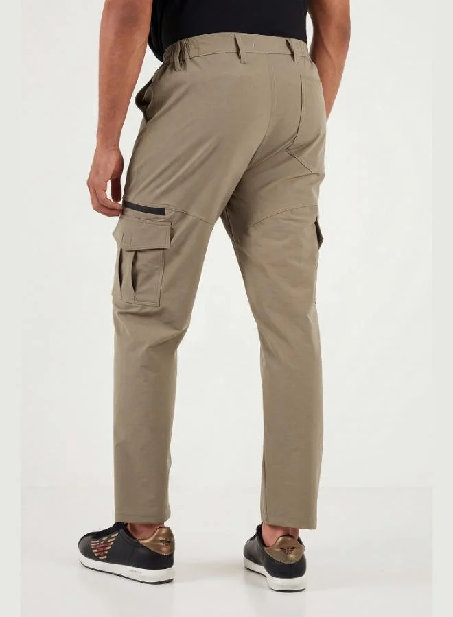Buratti  Buratti Regular Fit Normal Waist Pocket Detail Trekking and Courier Trousers Men's TROUSERS 693150 for Men | Best Price UAE