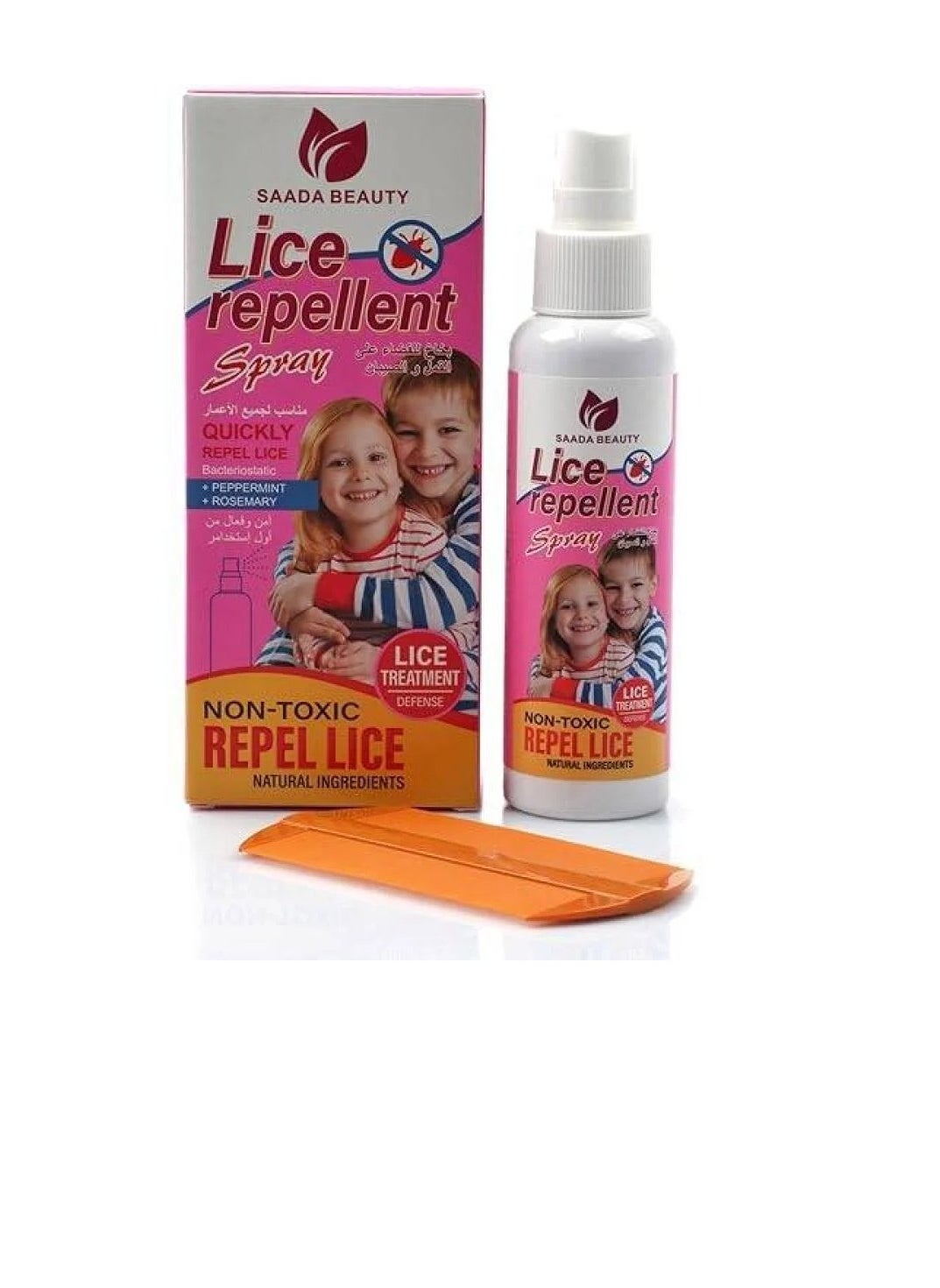 SAADA BEAUTY Sad Beauty's lice and nits elimination spray120ml is suitable for all ages 