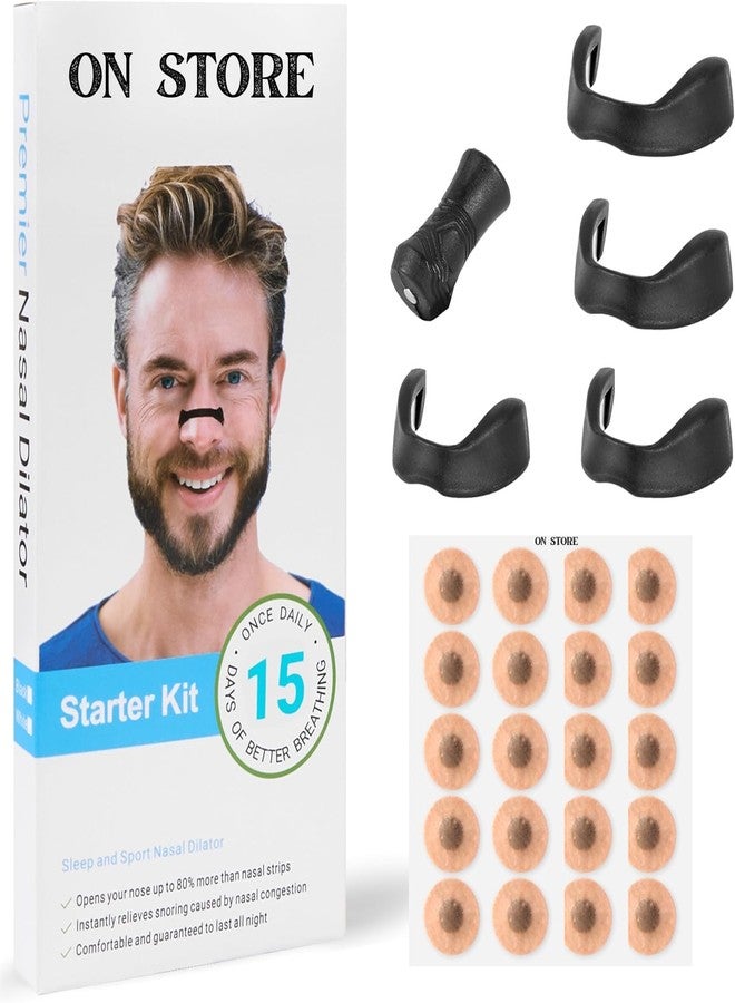 ON STORE Magnetic Nasal Strips for Breathing - Natural Airflow Support for Snoring Relief, Better Sleep & Sports | Reusable, Drug-Free Nasal Dilator | Improves Airflow for Athletes, Nighttime & Daytime Use (PREMIUM) - Image 1
