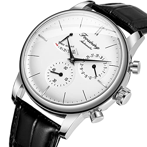 FORSINING ساعة أوتوماتيكية للرجال من فورسينغ، عرض تاريخ احتياطي الطاقة، ساعة ميكانيكية عصرية على المعصم - Image 2