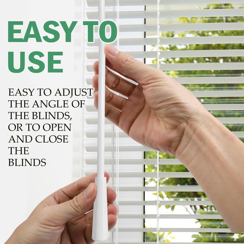 lofrcin Blind Wand Replacement with Hook, 17 Inches White Fiberglass Blind Tilt Wand for Window Pull Supplies (1 Pcs) - Image 4