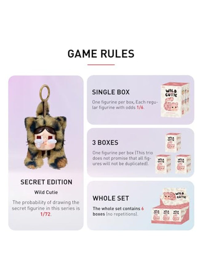 بوب مارت مجموعة كاملة من دمى POP MART Crybaby Wild But Cutie القطيفة المصنوعة من الفينيل - هدية مميزة لمحبي جمع المجسمات - Image 4