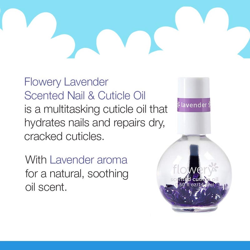 Flowery Lavender Scented Cuticle Oil, 0.5 oz, 1 Pack - Image 3