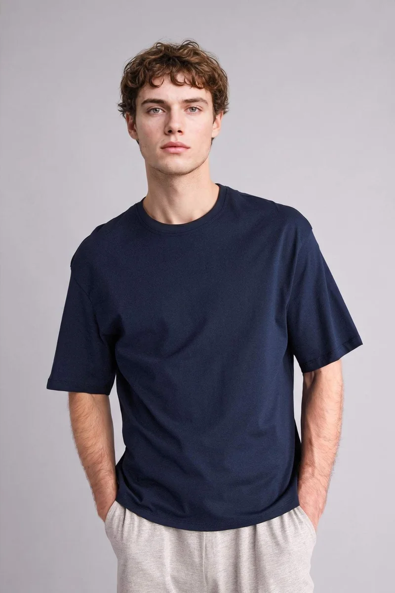 ديفاكتو Boxy Fit Short Sleeve Knitted Tops