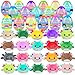 Cherislpy 24 Pcs PreFilled Easter Eggs with Plush Axolotl Toys Animals Decoration Stuffed Toy Great for Kids Boys Girls Toddler Easter Basket Stuffers Party Favors Egg Fillers - Image 2