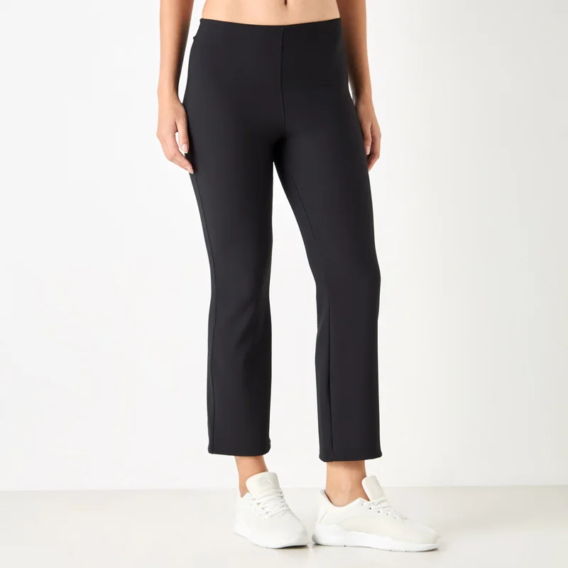 ADOT by Splash Ribbed Leggings with Elasticated Waistband