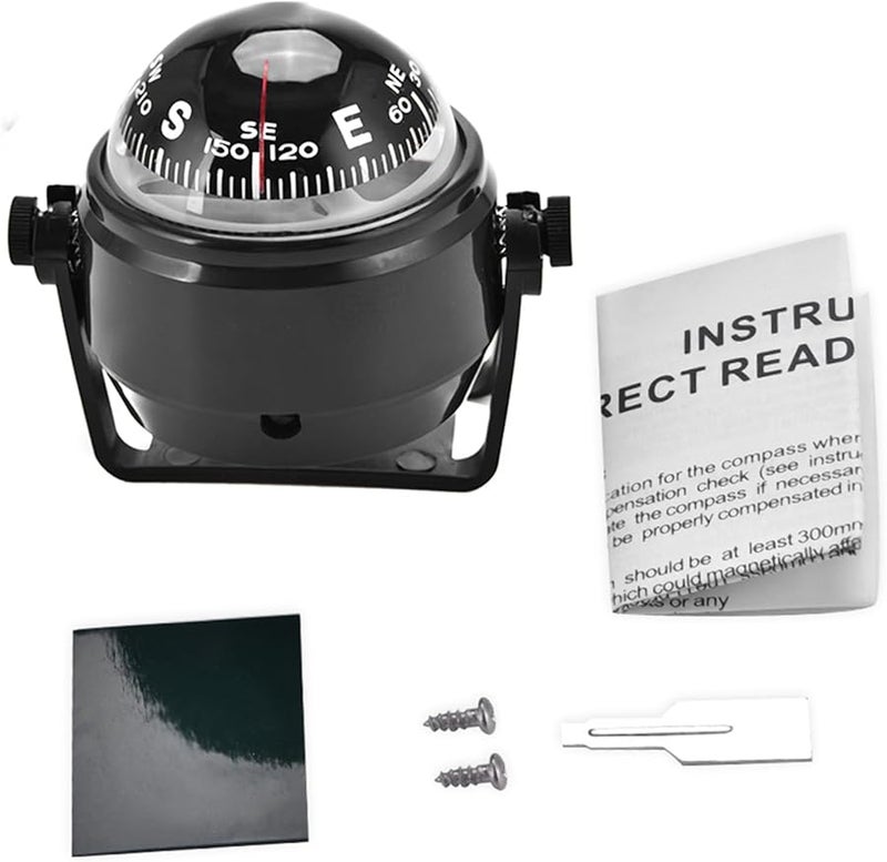 LC550 Black Electronic Adjustable Marine Navigation Ball for Boats and Vehicles - Image 1