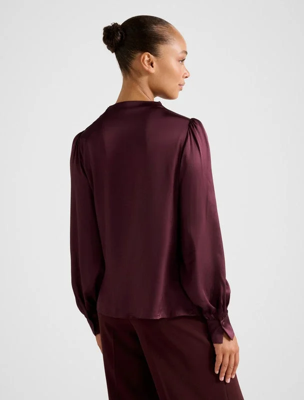 forever new Nancy Drape Neck Button Blouse