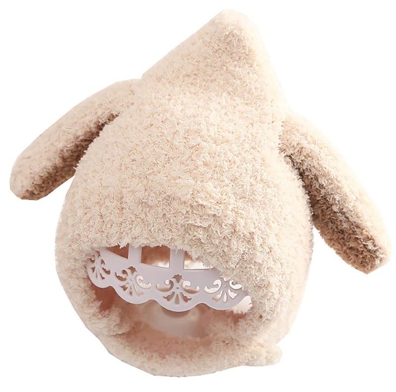 Luckam Baby Beanie Earflaps Hat, Lamb Wool Baby Winter Hat Earflaps Fleece Hats, Toddlers Warm Beanie Skull Cap for Kids Boys Girls 9M-3Yrs - Image 1