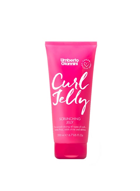 Curl Scrunching Jelly for Frizz Control & Definition - Defines Curls without a Crunchy Feel, Enhances Natural Texture for Bouncy, Voluminous Hair (200 ml)