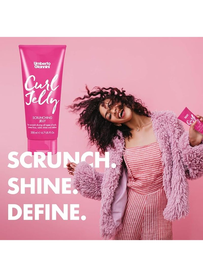 Umberto Giannini جيل تجعيد الشعر للتحكم في التجاعيد والتعريف - يحدد التجاعيد دون شعور بالصلابة، يعزز القوام الطبيعي لشعر نابض وحجمي (200 مل) - Image 5