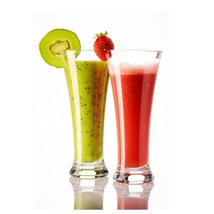 NVRA Premium JuiceWater Glass Set of 6 300ml Classic Highball Tumbler Glasses for Drinking Juice Milkshake Beer Cocktail Coke Lassi Soda Juice 6 - Image 1