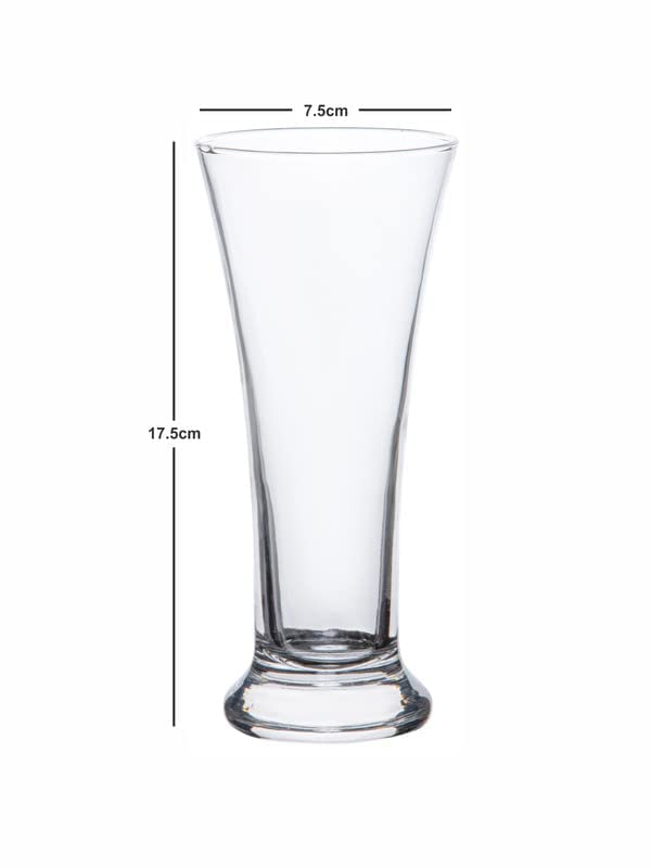 NVRA Premium JuiceWater Glass Set of 6 300ml Classic Highball Tumbler Glasses for Drinking Juice Milkshake Beer Cocktail Coke Lassi Soda Juice 6 - Image 5